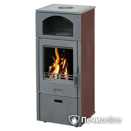 Отопительно-варочная печь Plamen Laguna коричневая в Бронницах