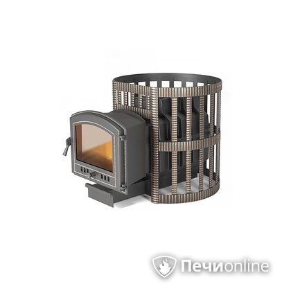 Дровяная печь-каменка Везувий Легенда Ретро Ковка 24 (224) в Бронницах