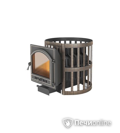 Дровяная печь-каменка Везувий Легенда Ретро Ковка 24 (205) в Бронницах