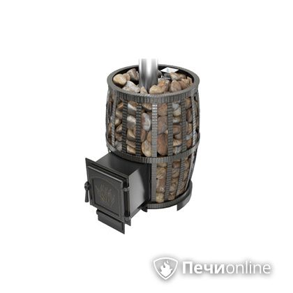 Дровяная печь-каменка Везувий Легенда Русский пар Ковка 18 (271) в Бронницах