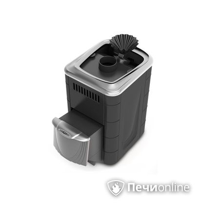 Дровяная печь-каменка TMF Гейзер Мини 2016 Inox ДН ЗК антрацит в Бронницах