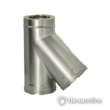 Дымоход Дымок Тройник 45° с изоляцией 0.5 мм. ТRFR45 200/280 в Бронницах
