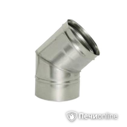 Дымоход Дымок Колено 45° одностенный 0.5 мм ОТНR45 120 в Бронницах