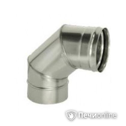 Дымоход Дымок Колено 90° одностенный 0.8 мм ОТНR90 120 в Бронницах
