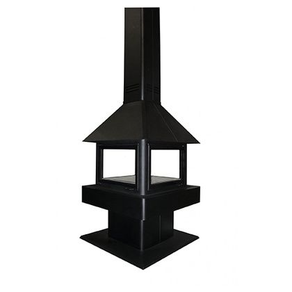 Печь-камин Бавария (Экокамин) Эклипс островной гигант 4D в Бронницах