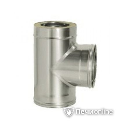 Дымоход Дымок Тройник 90° с изоляцией 0,8 мм. ТRFR90 150/230 в Бронницах