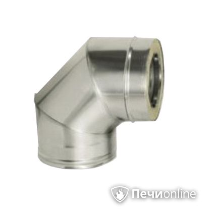 Дымоход Дымок Колено 90° с изоляцией 0,8 мм. OТFR90 150/230 в Бронницах
