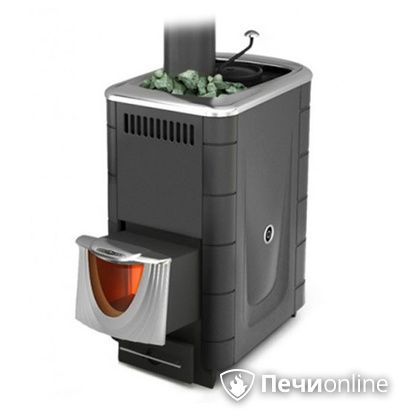 Дровяная банная печь TMF Скоропарка 2017 Inox ДНC Б, антрацит в Бронницах