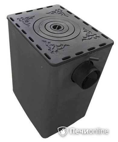 Отопительно-варочная печь Березка Комфорт 120 ДТ-3 стекло в Бронницах