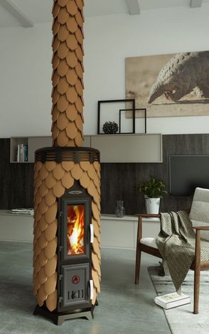 Отопительная печь TMF Сента Панголина Лайт терракота в Бронницах