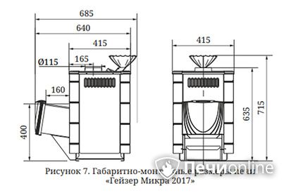 Дровяная печь-каменка TMF Гейзер Микра 2017 Inox ДА ЗК ТО терракота в Бронницах