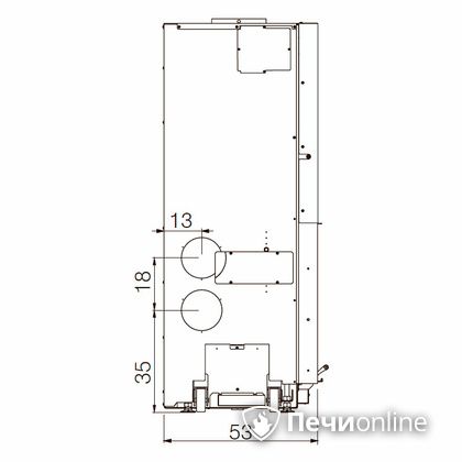 Каминная топка Edilkamin WINDO 70 nero в Бронницах