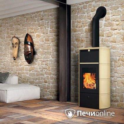 Печь-камин Edilkamin Flamma 24 kw V.C. Pergamena с Т/О в Бронницах