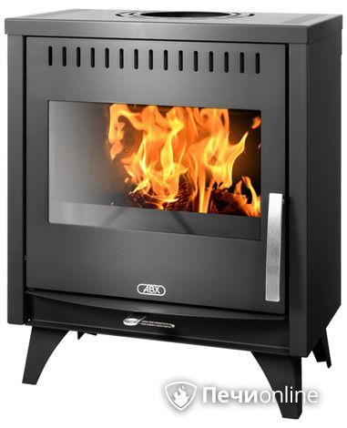 Печь-камин ABX Tampa, черная сталь в Бронницах