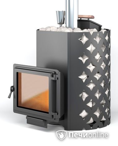 Дровяная печь-каменка Этна 24 (Панорама) Закрытая каменка в Бронницах