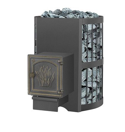 Дровяная банная печь Везувий Скиф Стандарт 22 ДТ-4 в Бронницах