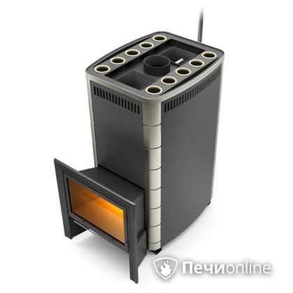 Дровяная банная печь TMF Гекла Inox БСЭ ЗК антрацит НВ в Бронницах