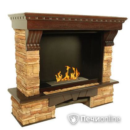Биокамин Firebird Валенсия (Valencia) темный дуб, угловой в Бронницах