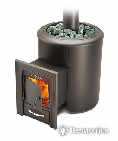 Дровяная банная печь TMF Степанида антрацит в Бронницах