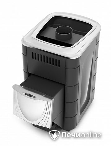 Дровяная банная печь TMF Компакт 2017 Inox ДН антрацит в Бронницах