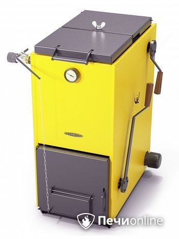 Твердотопливный котел TMF Цельсий Электро 16кВт АРТ ТЭН 6кВт желтый в Бронницах