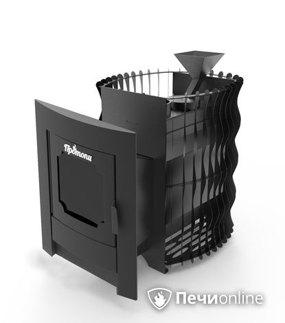 Дровяная банная печь Протопи Вулкан 14С Подкова в Бронницах