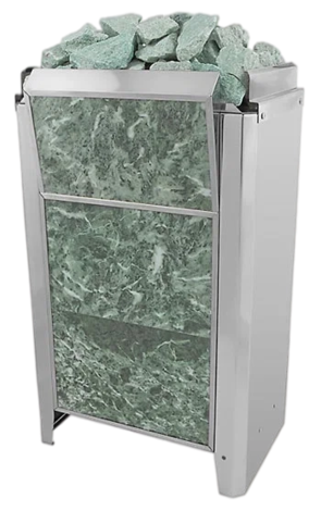 Электрокаменка для сауны Политех Kristina Classic Stone облицованная змеевиком 16 кВт в Бронницах