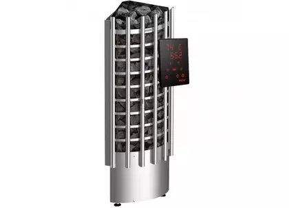 Электрокаменка для сауны Harvia Glow Corner TRC70XE c цифровой панелью управления в Бронницах