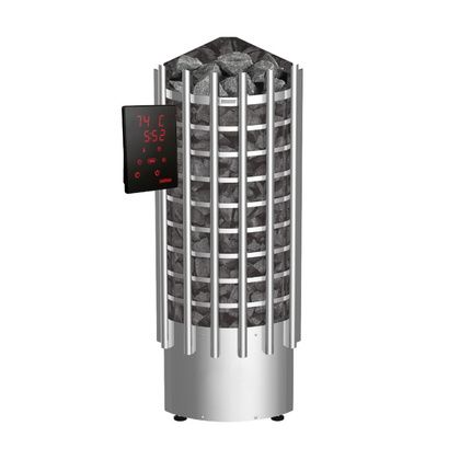 Электрокаменка для сауны Harvia Glow Corner TRC90XE c цифровой панелью управления в Бронницах