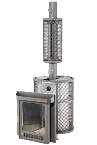Дровяная банная печь Ферингер  Оптима ПФ (Сетка) в Бронницах