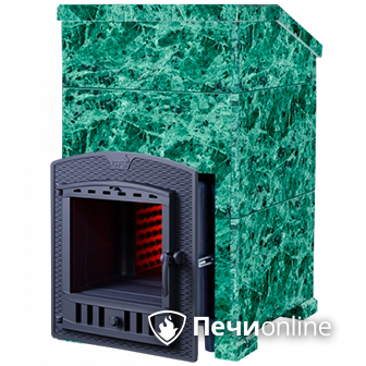 Дровяная печь-каменка Гефест ЗК 18 П (h830/40 верх) Президент Змеевик в Бронницах