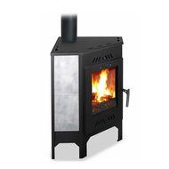 Печь-камин УЗПО Бранденбург Угловой с прямой дверкой