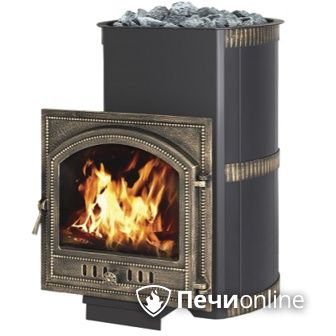Дровяная банная печь Везувий Лава 28 Камин (205) в Бронницах