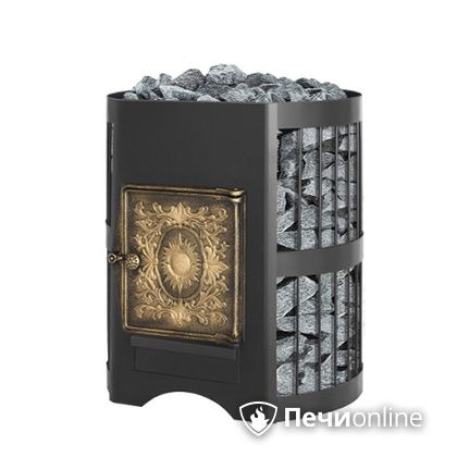 Дровяная банная печь Везувий Скиф Стандарт 12 ДТ-3 без выносного тоннеля в Бронницах