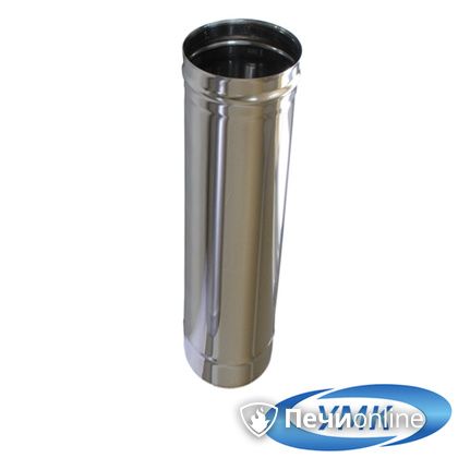 Дымоход УМК Труба D180 0.5 м 0.5 мм. нержавейка в Бронницах