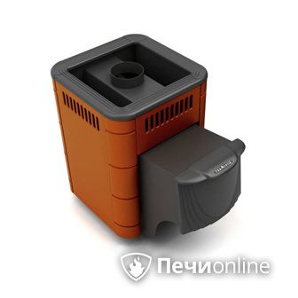 Дровяная банная печь TMF Оса Carbon терракота дверь антрацит в Бронницах