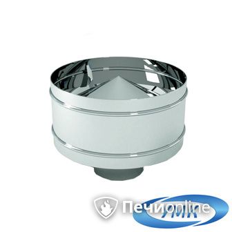 Дымоход УМК Оголовок с дефлектором D100х160 Н+Оц 0.5мм 0.5мм по воде в Бронницах