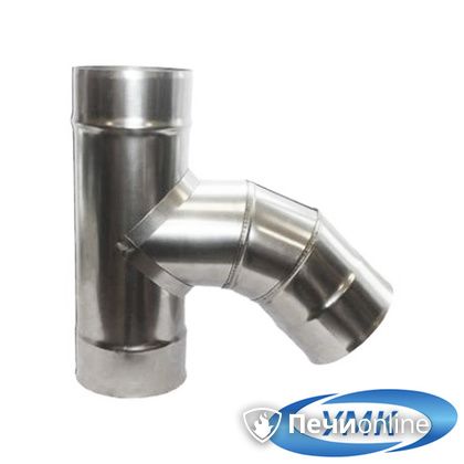 Дымоход УМК Тройник 135° D120 1.0мм нержавейка в Бронницах