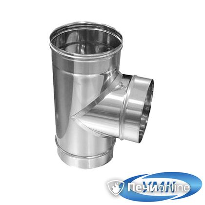 Дымоход УМК Тройник 90° D115 0.5мм нержавейка в Бронницах