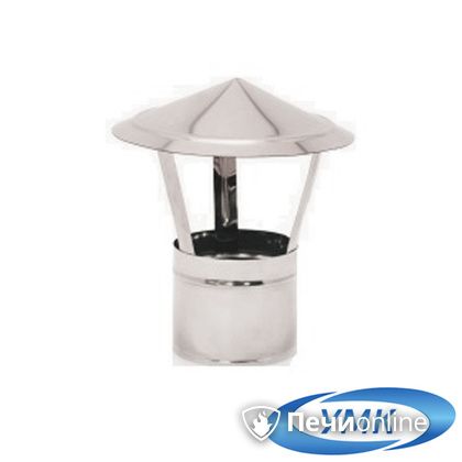 Дымоход УМК Зонт D130 0.5 мм. нержавейка в Бронницах