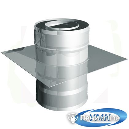 Дымоход УМК Монтажная площадка D140х200 Н+Н 1,0мм 0,5мм по воде в Бронницах