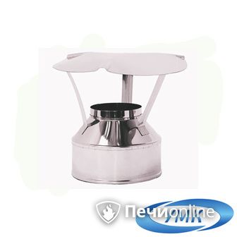 Дымоход УМК Оголовок D120х200 Н+Оц 0.5мм 0.5мм по воде в Бронницах