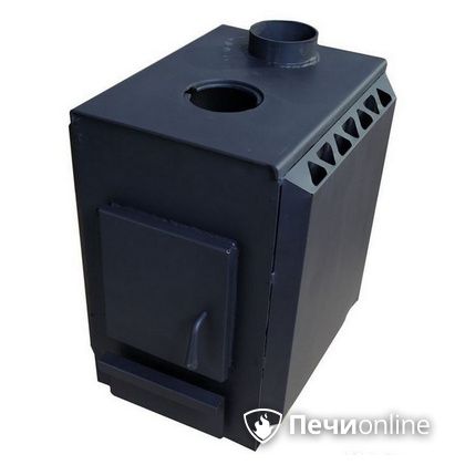 Печь буржуйка УЗПО Теплушка 200 с варочной поверхностью антрацит в Бронницах