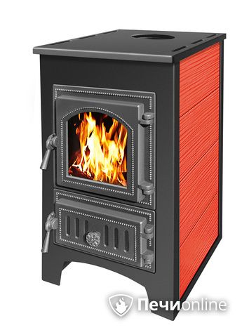 Печь-камин Везувий ПК-01 (270) красный в Бронницах