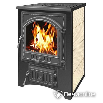 Печь-камин Везувий ПК-01(205) с варочной плитой бежевый в Бронницах
