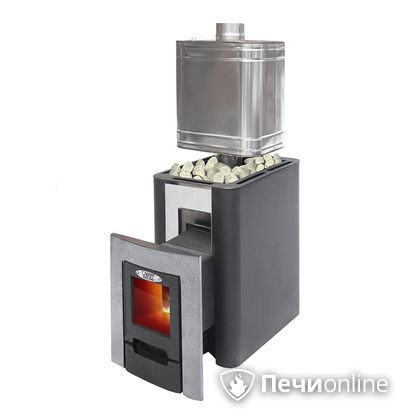 Дровяная банная печь УЗПО Жарсталь Волжанка Порта дверца со стеклом в Бронницах