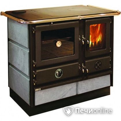 Отопительно-варочная печь MBS Thermo Magnum Stone L с теплообменником и духовым шкафом в Бронницах