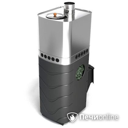 Дровяная банная печь TMF Бирюса 2013 Carbon антрацит с закрытой каменкой в Бронницах